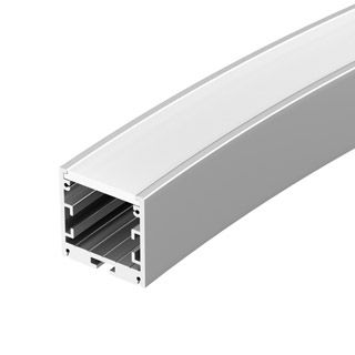 Профиль SL-ARC-3535-D1500-A90 SILVER (1180мм, дуга 1 из 4) (Алюминий)