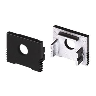 Заглушка SL-SLIM-H13M BLACK с отверстием (Пластик)