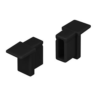 Заглушка SL-MINI-6-H9 BLACK глухая (Пластик)