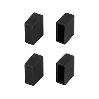 Заглушка WPH-FLEX-0612-SIDE BLACK глухая (Силикон)