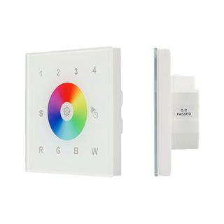 INTELLIGENT ARLIGHT Сенсорная панель DALI-901-11-4G-RGBW-DT8-IN White (BUS/230V) (IARL, IP20 Пластик