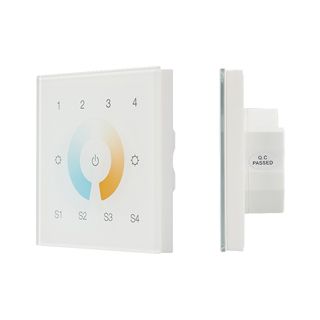INTELLIGENT ARLIGHT Сенсорная панель DALI-901-11-4G-4SC-MIX-DT8-IN White (BUS/230V) (IARL, IP20 Плас
