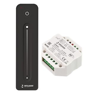 INTELLIGENT ARLIGHT Диммер SMART-SET-TRIAC-601-72-DIM-PD-IN Black (230V, 1x1.5A, ПДУ LINE, 2.4G) (IA