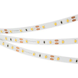 Светодиодная лента RT-A60-8mm 12V Warm3000 (4.8 W/m, IP20, 2835, 5m) (Открытый)