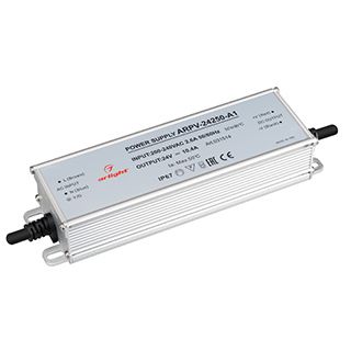 Блок питания ARPV-24250-A1 (24V, 10.4A, 250W) (IP67 Металл, 3 года)