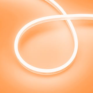 Светодиодная лента герметичная AURORA-PS-A120-12x6mm 24V Amber (10 W/m, IP65, 2835, 5m) (Arlight)