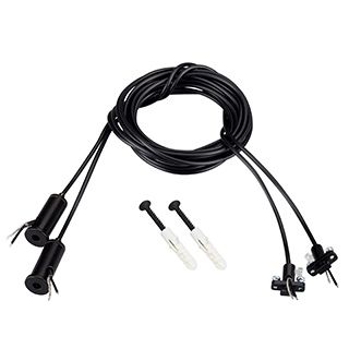 Подвес токопроводящий ARL-SL-LINE 2x2m Set BLACK (провод 2x0.5)
