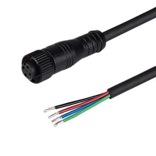 Коннектор питания ARL-WAVE-0612-RGB-CON-POWER-FEMALE-BLK (Arlight, IP67 Пластик, 3 года)