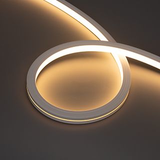 Лента герметичная MOONLIGHT-PRO-TOP-X320-20x20mm 48V Warm3000 (10 W/m, IP67, 30m, wire x2) (Arlight,