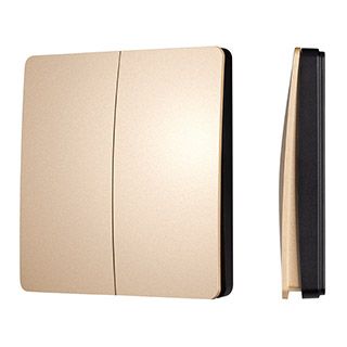 INTELLIGENT ARLIGHT Кнопочная панель KINETIC-801-22-2G-WP-SUF Gold (No battery, IP67, 433Mhz) (IARL,