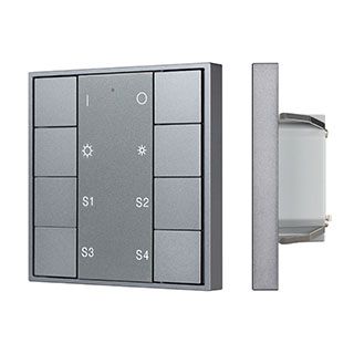 INTELLIGENT ARLIGHT Кнопочная панель DALI-201-23-1G-4SC-DIM-DT6-IN Silver (BUS, Frame) (IARL, IP20 М