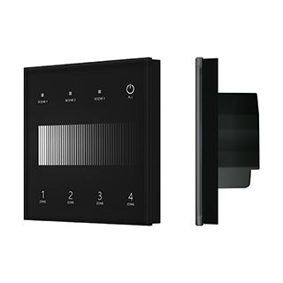 INTELLIGENT ARLIGHT Сенсорная панель SMART-DALI-301-11-4G-3SC-DT6 Черная (230V, встраиваемая, 2.4G) 