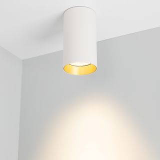 Светильник накладной SP-POLO-R85-1-15W Warm White 40deg (White, Gold Ring) (Arlight, IP20 Металл, 3 