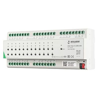 INTELLIGENT ARLIGHT Релейный модуль KNX-7242-72-DRO-DIN Grey (BUS, 24x10A) (IARL, IP20 Пластик, 2 го
