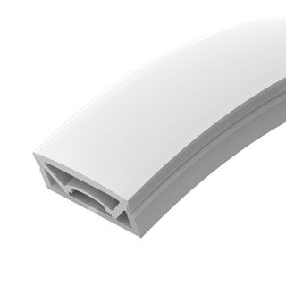 Силиконовый профиль WPH-FLEX-5025-TOP-S23-5m WHITE (Силикон)