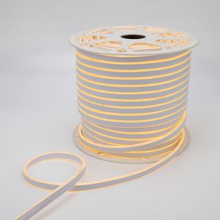 Гибкий неон LED SMD 8х16 мм, двухсторонний, теплый белый, 120 LED/м, бухта 100 м