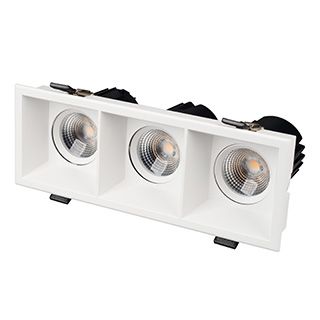 Светильник MS-FLOW-BUILT-S230x85-3x6W Warm3000 (WH, 55 deg, 230V) (Arlight, IP20 Металл, 5 лет)